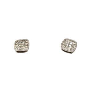 Diamond Brilliance 1/10 Ct. T.W. Lab Diamond Square Stud Earrings In Gift Box